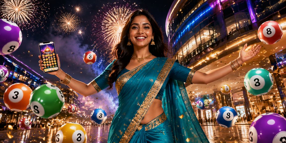 Login screen design featuring Delhi lottery theme